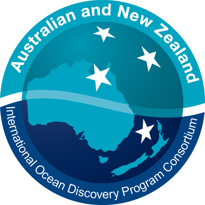 logo for the Australian and New Zealand offices of the International Ocean Discovery Program