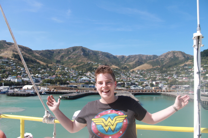 Heading out of lyttleton harbour