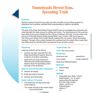 Understanding Seafloor Spreading with Nannofossils