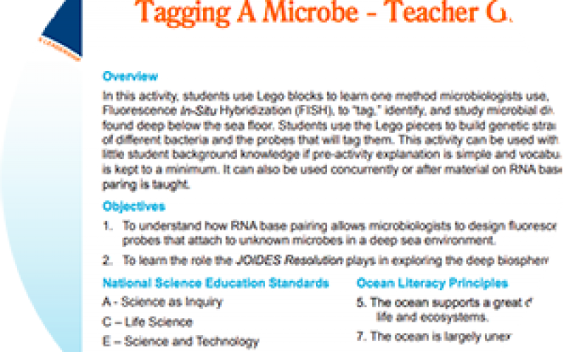 Tagging a Microbe
