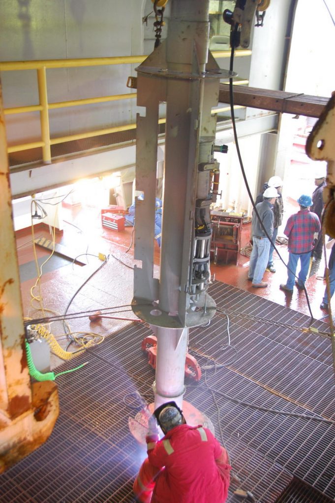 Preparing the ACORK – JOIDES Resolution