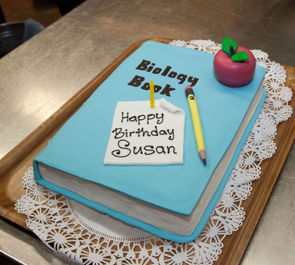 Library Books Edible Cake Topper Image ABPID52613 – A Birthday Place