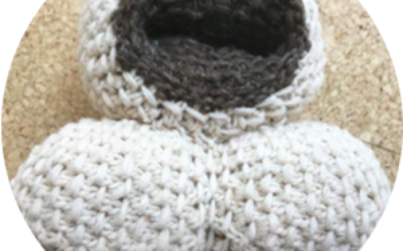 Microfossil knitting patterns